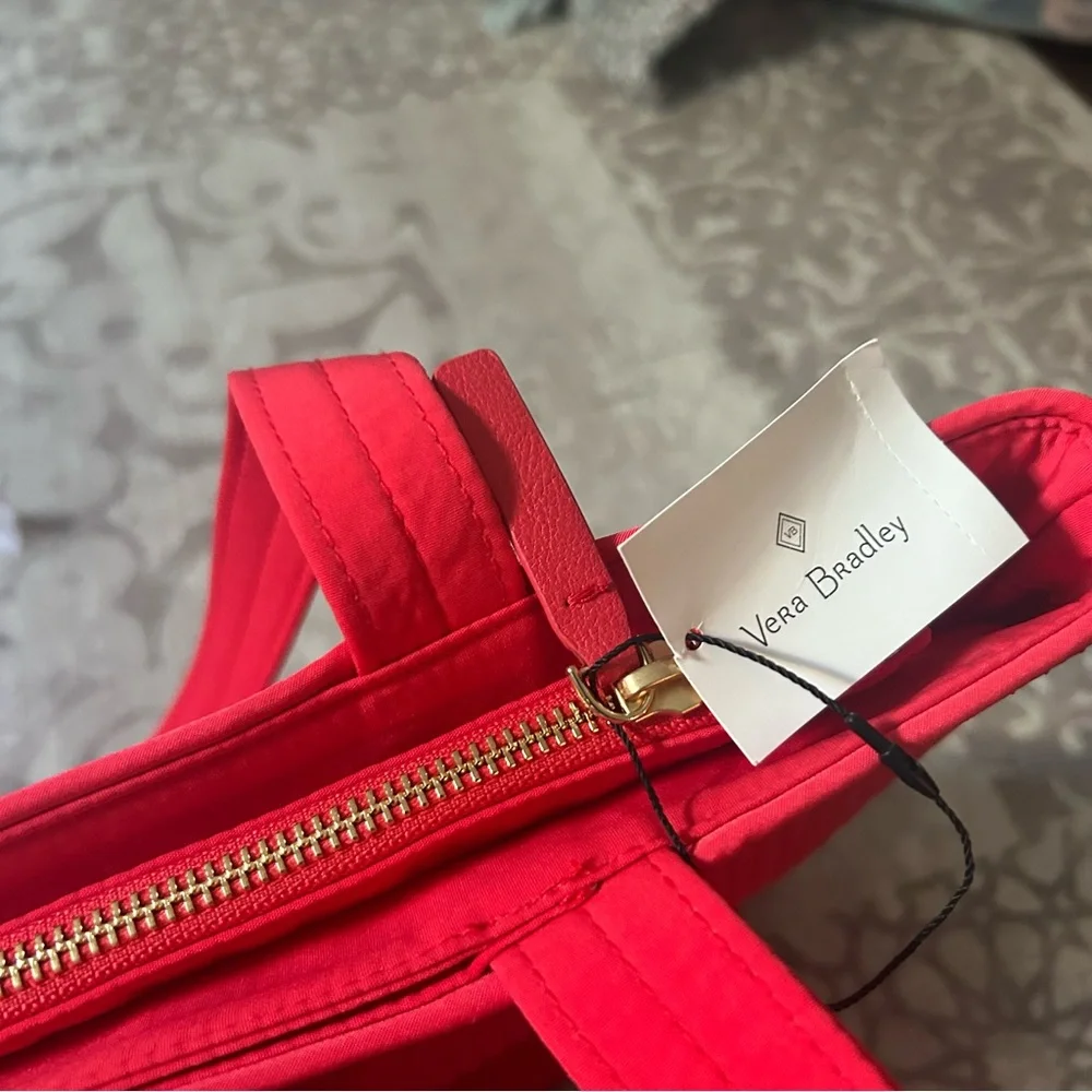 Vera Bradley Coral and Multicolor Tote rumba flower - Picture 8 of 8